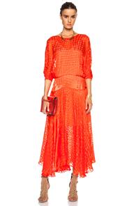 Preen By Thornton Bregazzi Ryde Viscose-blend Dress In Red