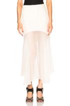 Prabal Gurung Charmeuse Skirt In Neutrals