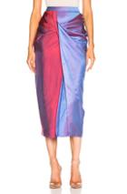Sies Marjan Libbie Iridescent Twist Skirt In Red