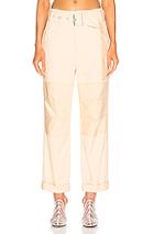 Proenza Schouler Pswl High Waisted Utility Belt Pant In Neutral