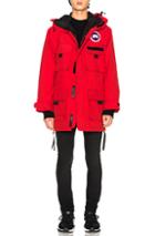 Junya Watanabe X Canada Goose Full Zip Parka In Red