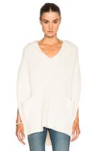 Derek Lam 10 Crosby Hooded Poncho In White