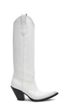 Maison Margiela Leather High Mexas Boots In White