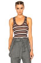 Isabel Marant Etoile Amory Thin Strips Tank In Purple,stripes