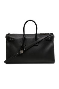 Saint Laurent Medium Supple Sac De Jour Duffel Bag In Black