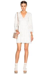 Red Valentino Mini Eyelet Dress In White