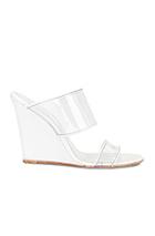 Paris Texas Plexi Wedge 100 Heel In White