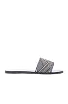 Avec Moderation Puntini Open Sandals In Black,checkered & Plaid,white