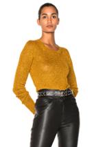 Isabel Marant Beyond Sweater In Metallics,yellow