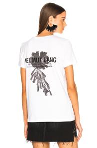 Helmut Lang Logo Tee In White