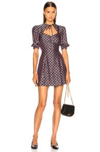 Alexachung Sweetheart Neck Dress In Purple