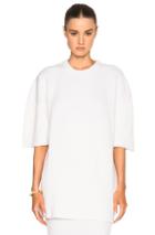 Ryan Roche Short Sleeve Cashmere Sweater In White