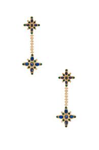 Christie Nicolaides Matilde Earrings In Metallics,blue