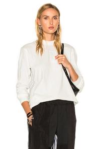 Adidas By Alexander Wang Logo Long Sleeve In White