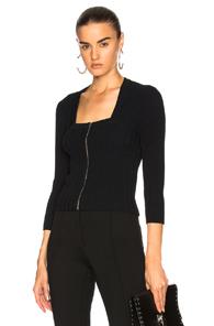 Jonathan Simkhai Released Zip Up Top In Black