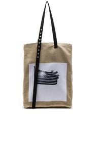 Raf Simons American Flag Tote In Neutrals