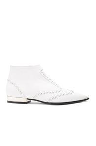 Barbara Bui Leather Rockabilly Boots In White