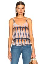 Raquel Allegra Cami Top In Orange,blue,ombre & Tie Dye
