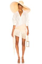 Jacquemus Pareo Dress In Neutrals,white