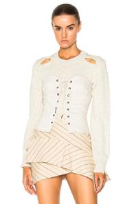 Isabel Marant Pryam Corset In Neutrals,white