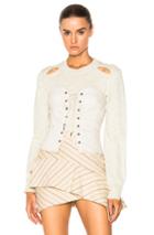 Isabel Marant Pryam Corset In Neutrals,white