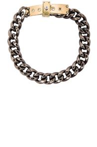 Lanvin Chain Choker Necklace In Metallics
