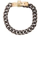 Lanvin Chain Choker Necklace In Metallics