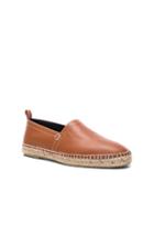 Loewe Leather Anagram Espadrilles In Brown