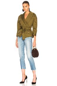 Marissa Webb Julie Washed Jacket In Green