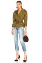 Marissa Webb Julie Washed Jacket In Green