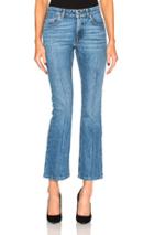 Alexander Mcqueen Crop Flare Jean In Blue
