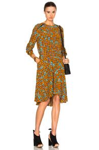 Preen Line Lydia Dress In Orange,floral