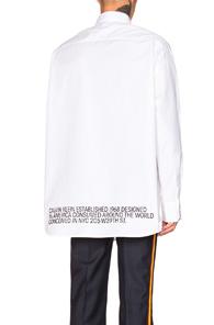 Calvin Klein 205w39nyc Script Button Down Shirt In White