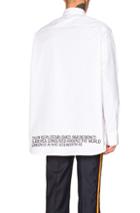 Calvin Klein 205w39nyc Script Button Down Shirt In White