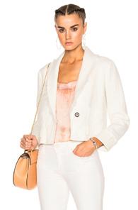 Raquel Allegra Cropped Blazer In White