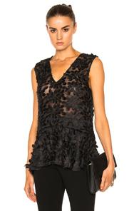 Kate Sylvester Bobbie Peplum Top In Black