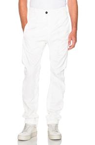 11 By Boris Bidjan Saberi Piece Dyed Pant In White