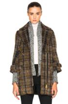 Veronica Beard Mystic Coat With Grey Dickey In Brown,checkered & Plaid