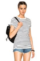 Nsf Lucy Tee In Stripes,white