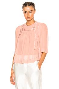 Isabel Marant Mara Blouse In Neutrals,pink