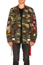Off-white Archive Field Jacket In Green,abstract