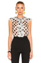 Dolce & Gabbana Polka Dot Blouse In Black,geometric Print,white