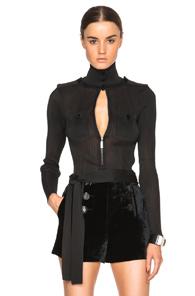Emilio Pucci Knit Top In Black