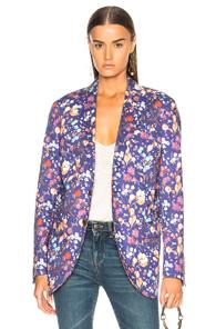 R13 Summer Blazer In Floral,purple