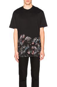 Givenchy Printed Tee In Black