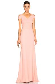 Roland Mouret Nansen Gown In Pink