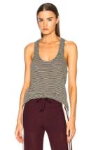 Isabel Marant Etoile Avien Striped Linen Tank In Black,stripes