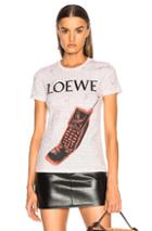 Loewe Phone T-shirt In Geometric Print,pink