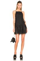 No. 21 Lace Mini Dress In Black