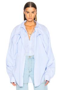 Y Project Double Layer Shirt In Blue
